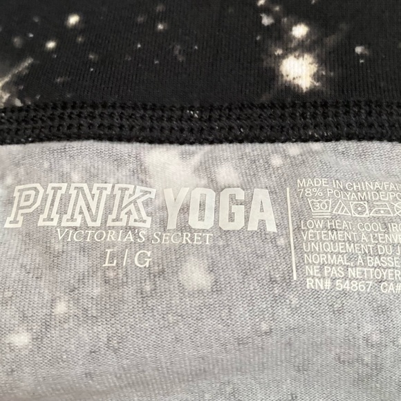 Victorias Secret VS Pink Yoga Galactic Galaxy Star Leggings NWOT - Picture 2 of 3